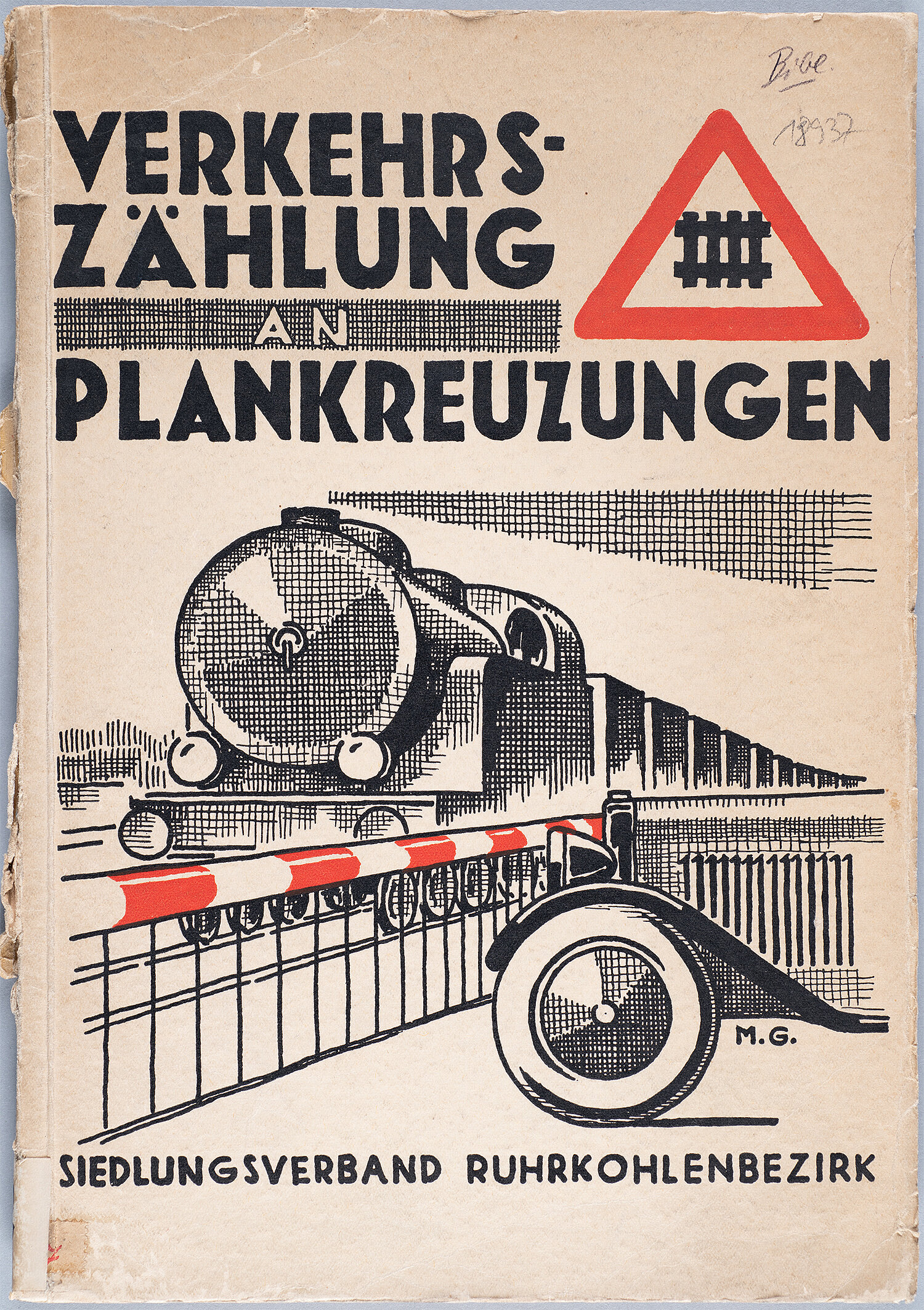 Broschüre Verkehrszählung an Plankreuzungen, 1930